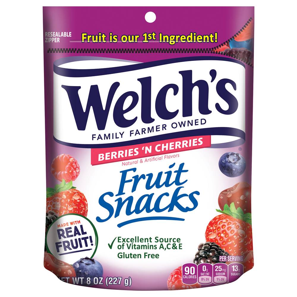 Welch's Berries & Cherries Fruit Snacks (8 oz)