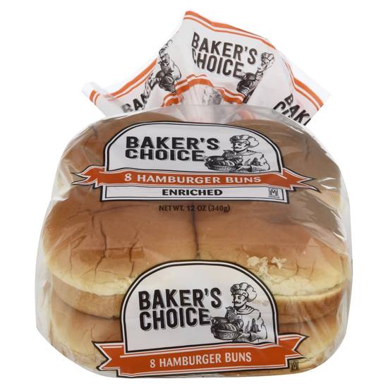 Baker's Choice Enriched Hamburger Buns