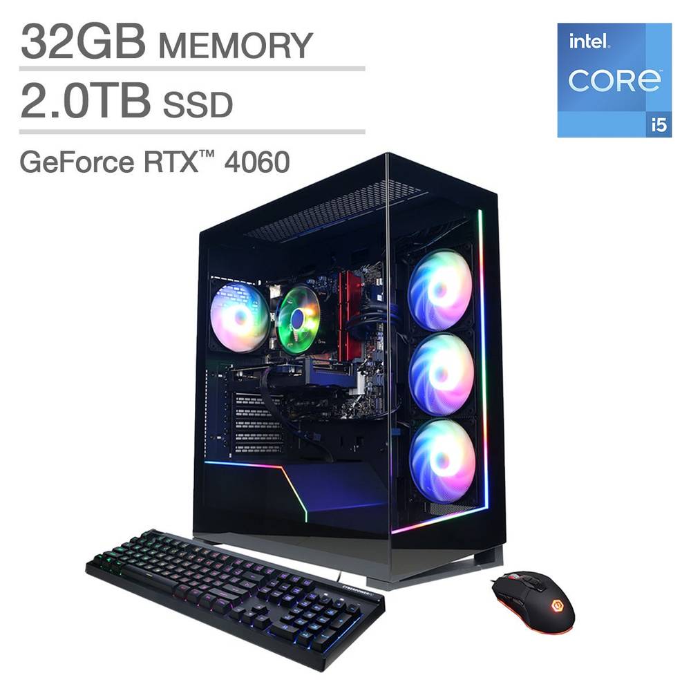 CyberPowerPC Gamer Xtreme Gaming Desktop - Intel Core Processor i5-14400F - GeForce RTX 4060