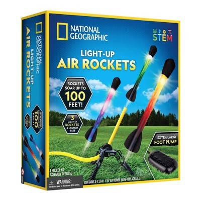 National Geographic Light Up Air Rockets Activity Set Up To 100 Feet (3 ct)