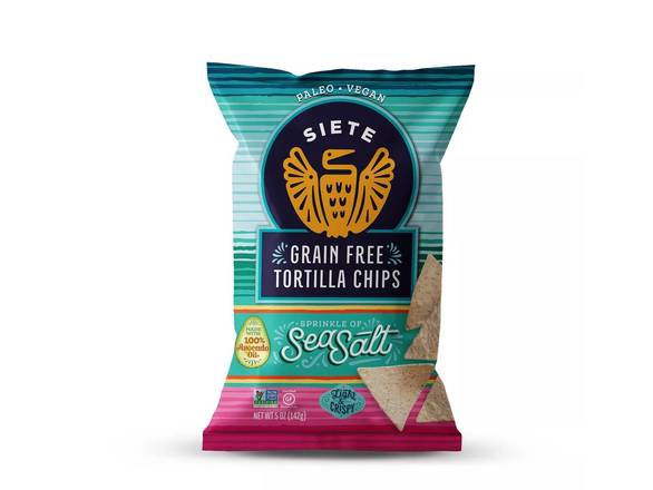Siete Sea Salt Grain Free Tortilla Chips - 1oz chip