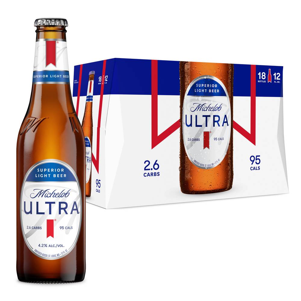 Michelob Ultra Ultra Superior Light Beer (18 x 54 fl oz)