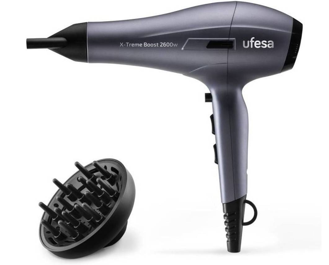 Secador de Cabelo UFESA X-Treme Boost (2600 W - 3 Níveis de temperatura)