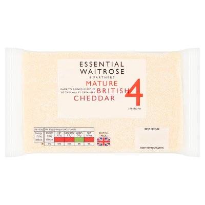 Essential Waitrose & Partners Mature British Cheddar Cheese (350g)