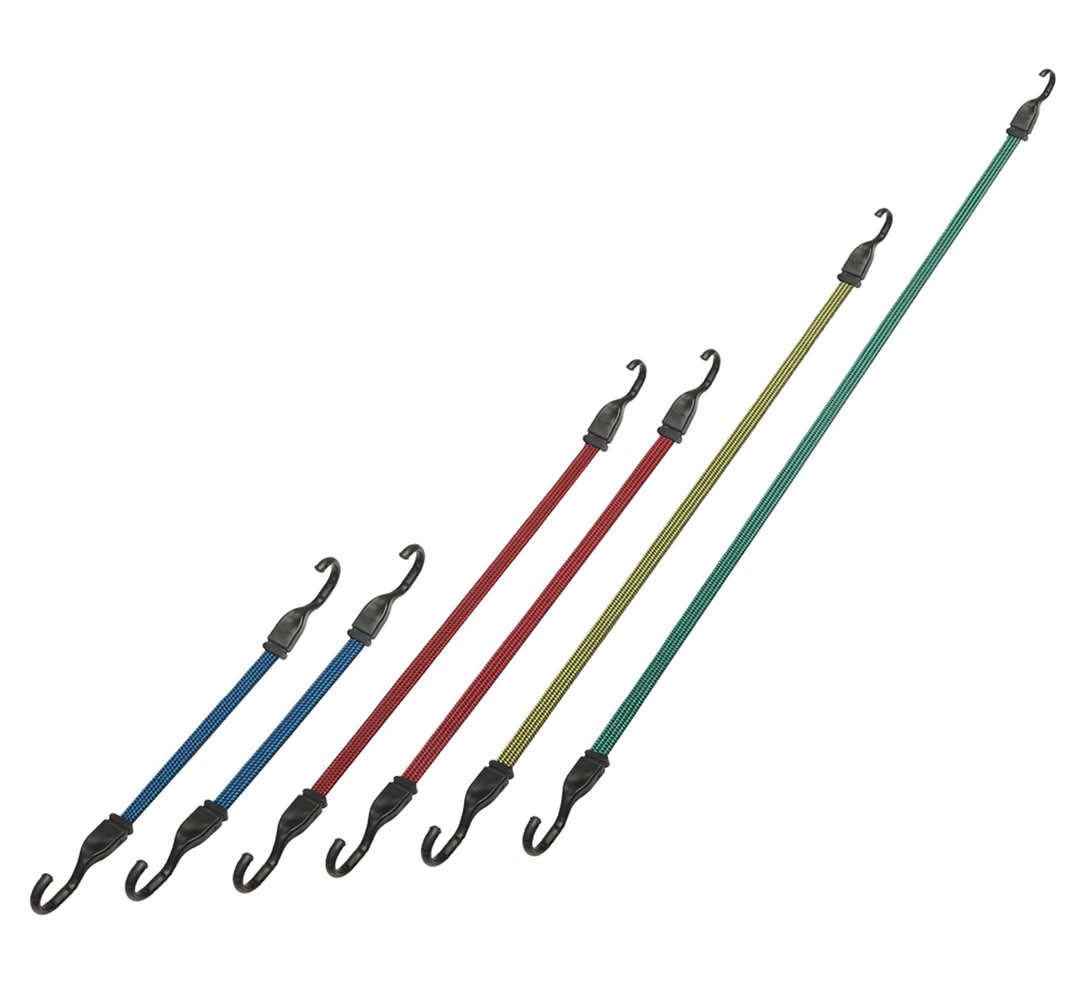 CargoLoc 6 Pc Flat Bungee Cord Assortment