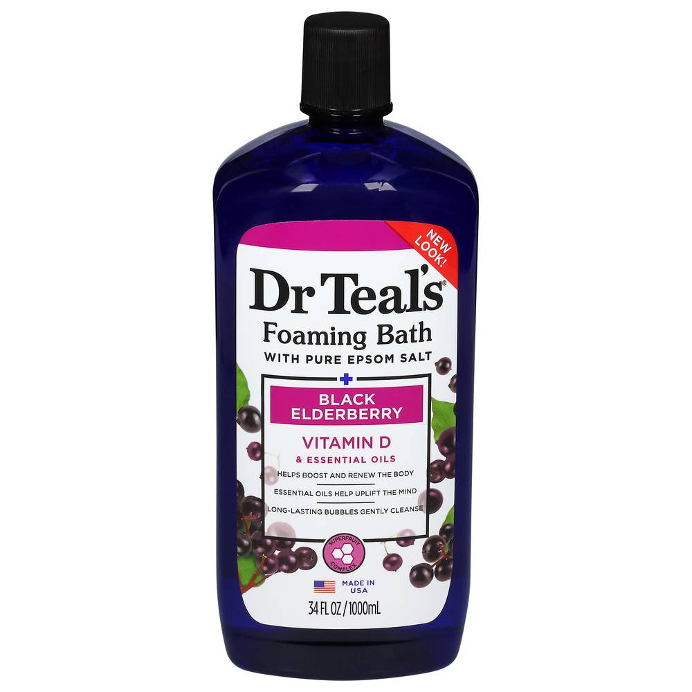 Dr Teal's Black Elderberry Foaming Bath With Pure Epsom Salt
