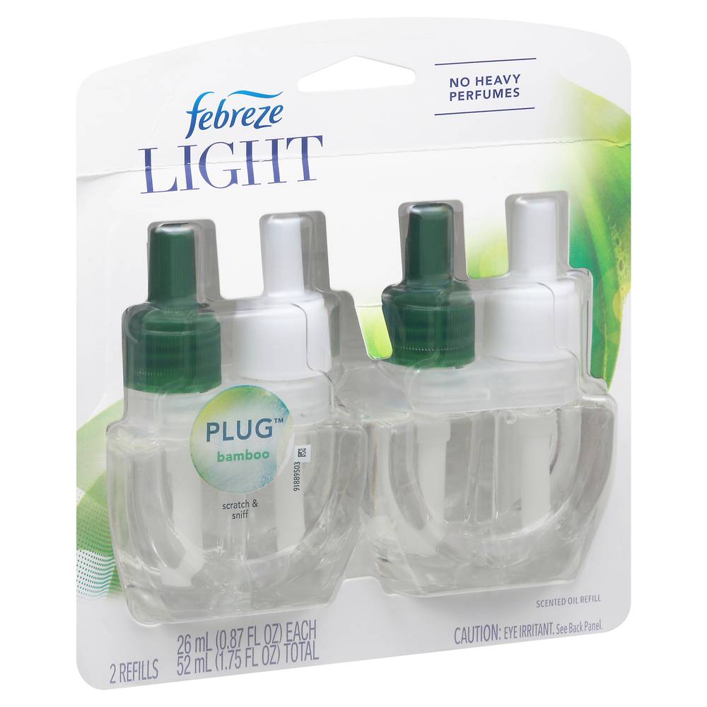 Febreze Light Plug Scented Oil Refill (2 ct) (bamboo)