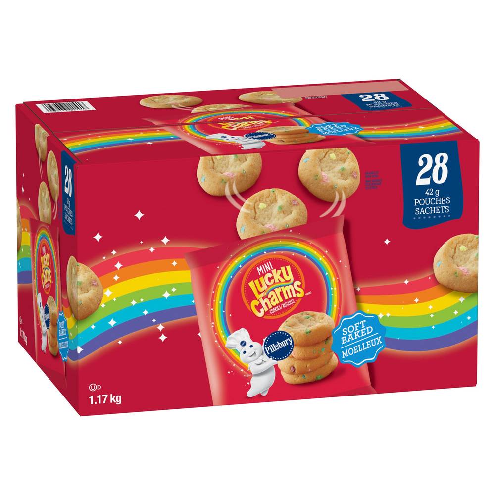 Pillsbury Lucky Charms Mini Soft Baked Cookies, 28 × 42 G