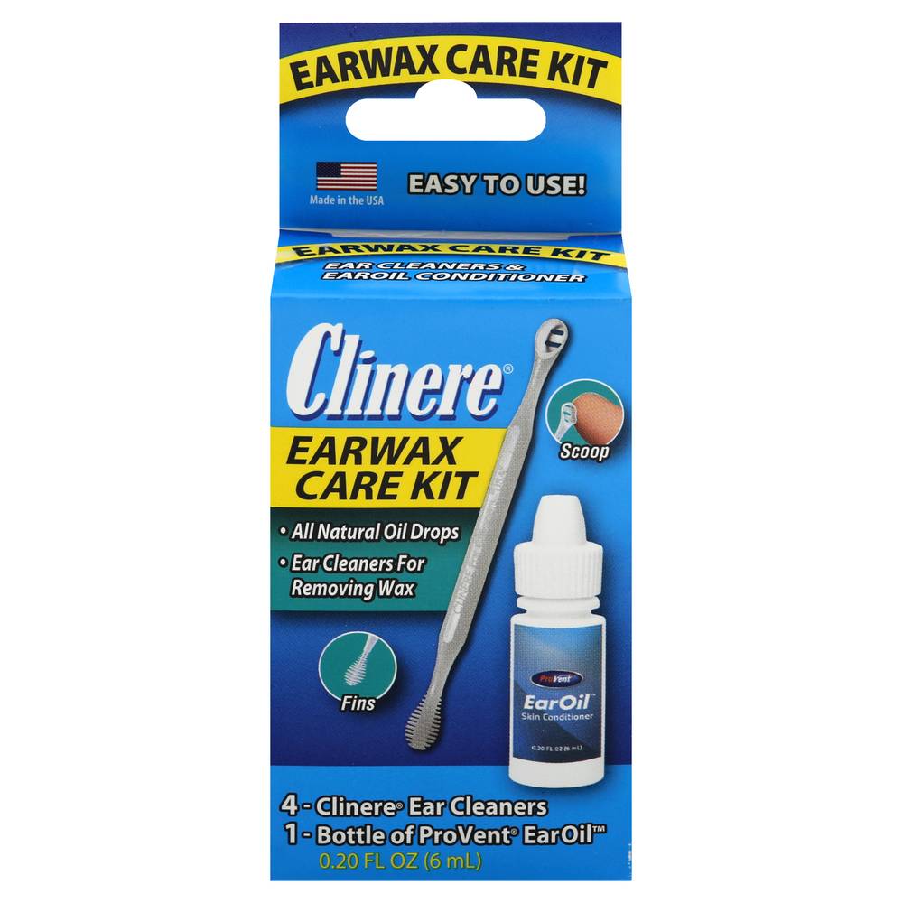 Clinere Earwax Care Kit Ear Cleaners & Earoil Conditioner (0.8 oz)