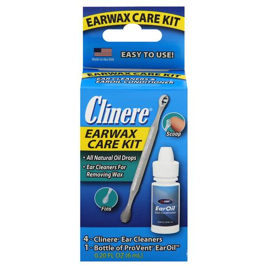 Clinere Earwax Care Kit Ear Cleaners & Earoil Conditioner (1 kit)