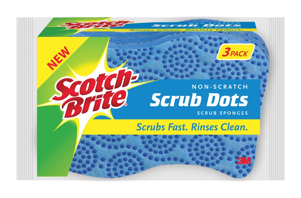 Scotch-Brite Non-Scratch Sponge For Multi-Purpose 2.6 In. L 3 Pk