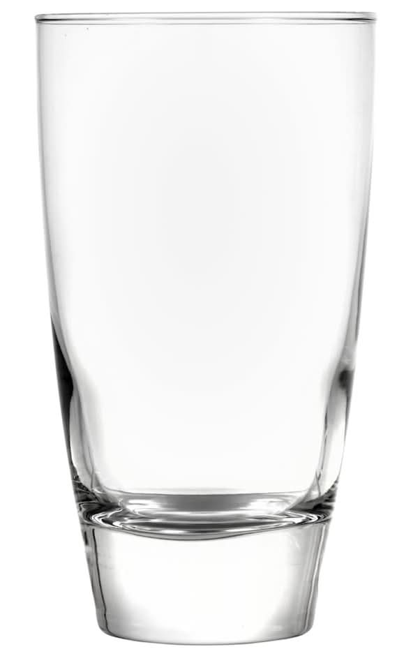 Thick-Bottom Clear Glass Cooler 18 oz