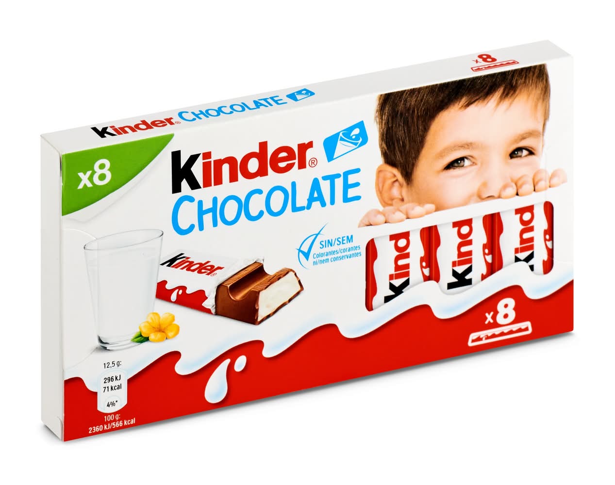Barritas De Chocolate Con Leche Kinder Caja 100 G