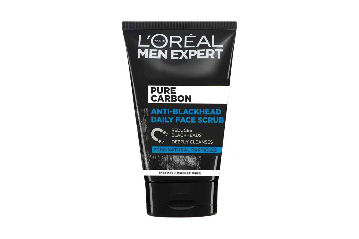 L'Oreal Men Expert Pure Charcoal Anti-Blackhead Daily Face Scrub 100ml