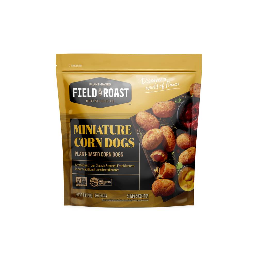 Field Roast Frozen Plant-Based Miniature Corn Dogs (10 oz)