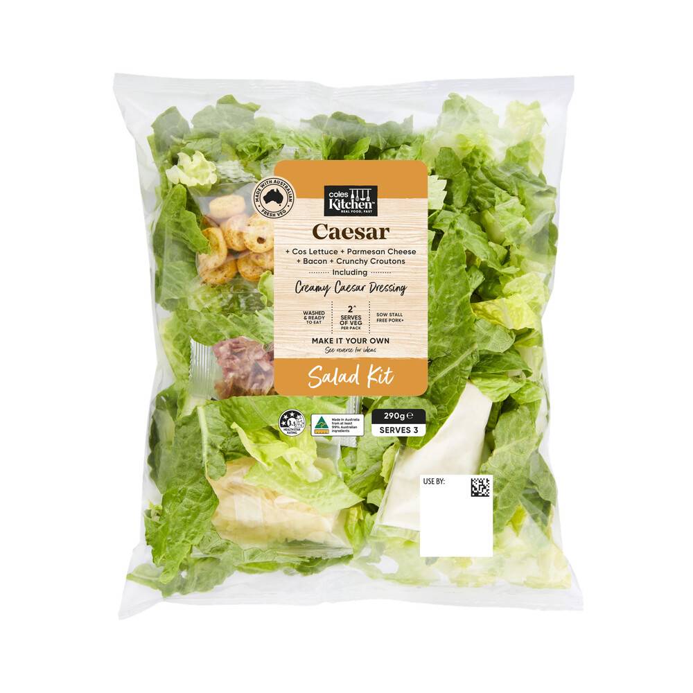 Coles Kitchen Caesar Salad Kit 290g