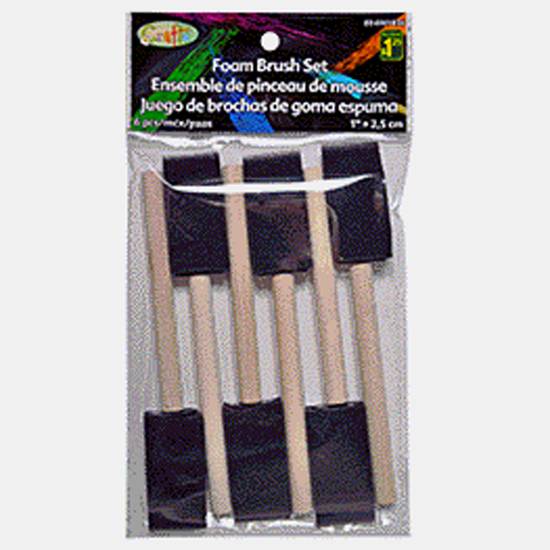 Crafts Foam Brushes, 6 Pack (##)