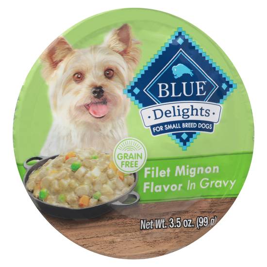 Blue Buffalo Delights Filet Mignon Flavor in Gravy Dog Food