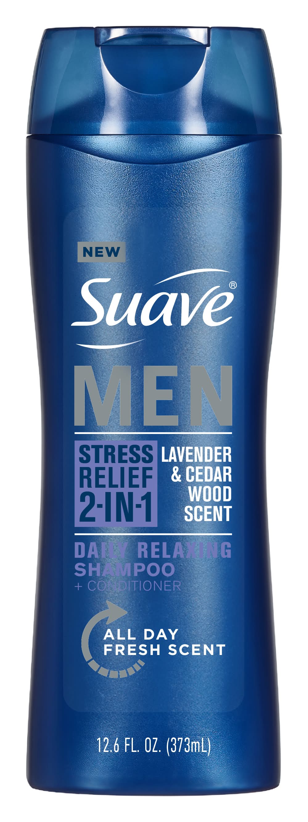 Suave Stress Relief 2-in-1 Shampoo & Conditioner, Lavender-Cedarwood, Men (12.6 fl oz)