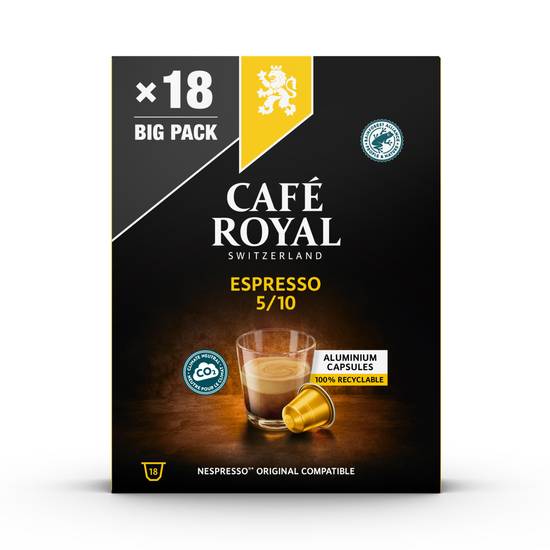 Café Royal - Café capsules compatibles nespresso (18 pièces)