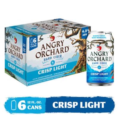 Angry Orchard Crisp Light Hard Cider (6 pack, 12 fl oz)