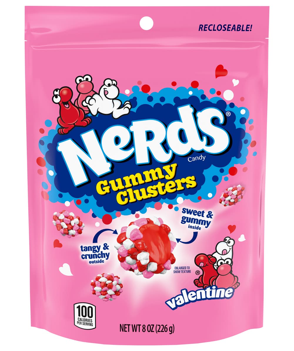 Nerds Valentine's Gummy Clusters Stand Up Bag (8 oz)