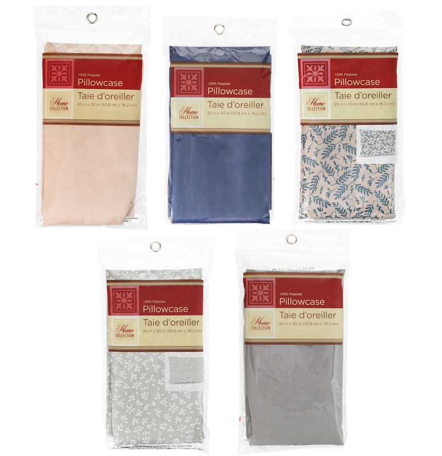 Home Collection Solid Color Pillowcases, 20x30 in.
