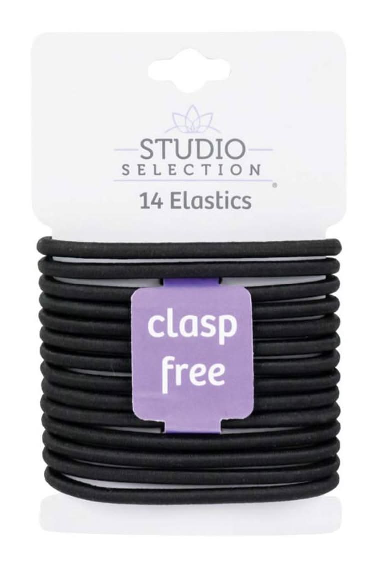 Studio Selection Black Elastics Hair Ties