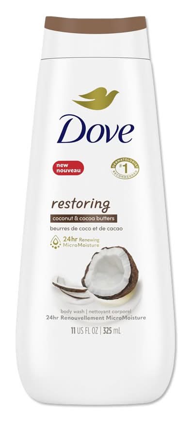 Dove Restoring Women Body Wash, Coconut & Cocoa Butter (11 fl oz)