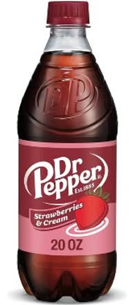 Dr Pepper Strawberies & Cream 20oz Bottle