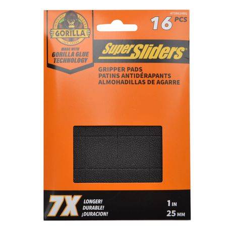 Super Slider Gorilla Glue Gripper Pads, 1" (16 ct)