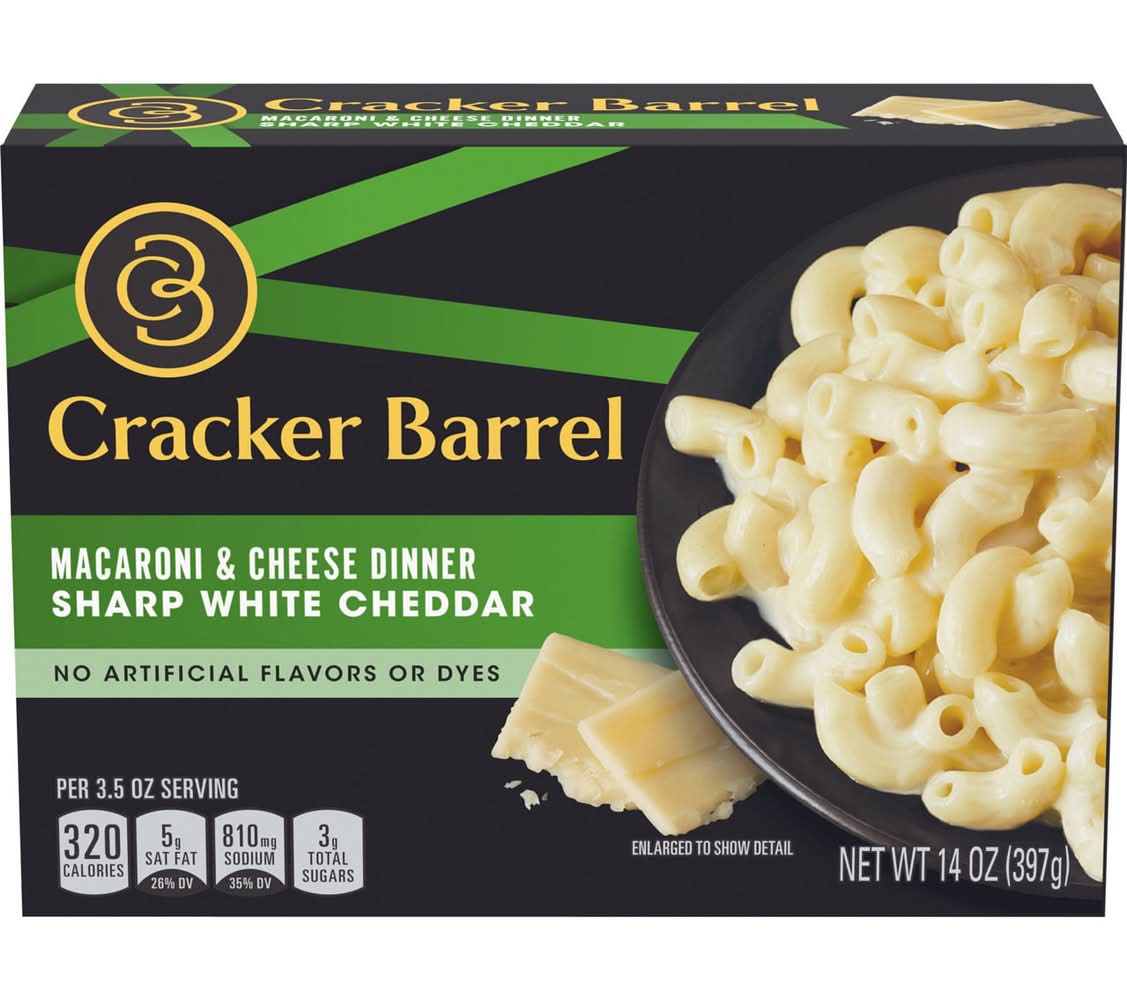 CRACKER BARREL Sharp White Cheddar Macaroni & Cheese Dinner
