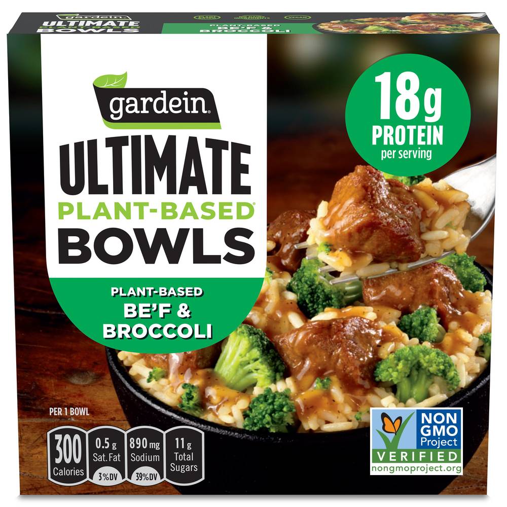 Gardein Plant-Based Ultimate Be'f & Broccoli Bowls (9 oz)