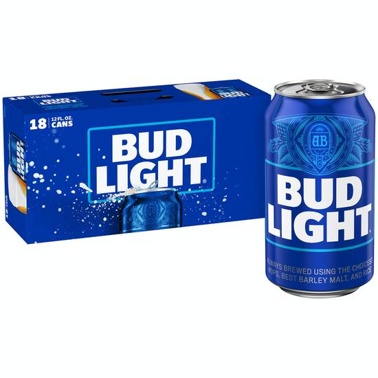 Bud Light Premium Lager Beer (18 ct, 12 fl oz)