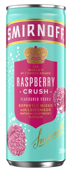 Smirnoff Raspberry Crush & Lemonade Ready To Drink Premix Vodka (250ml)