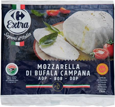 Mozzarella di bufala campana AOP carrefour extra - le sachet de 125g net égoutté