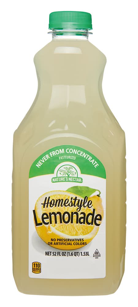 Nature's Nectar Never From Concentrate Homestyle Lemonade (52 fl oz)