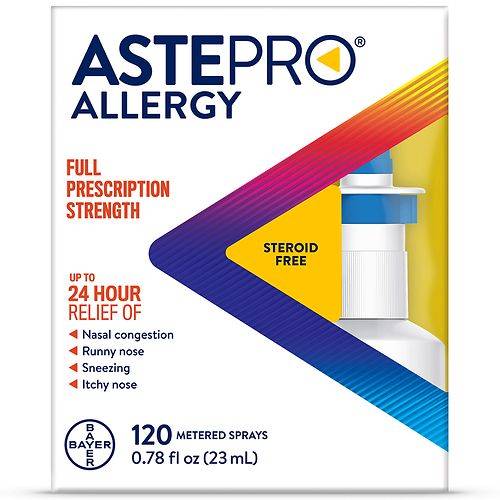 Astepro Allergy Antihistamine Nasal Spray Allergy Medicine, 120 Dose - 0.78 fl oz