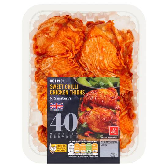 Sainsbury's British Sweet Chilli Chicken Thighs 700g