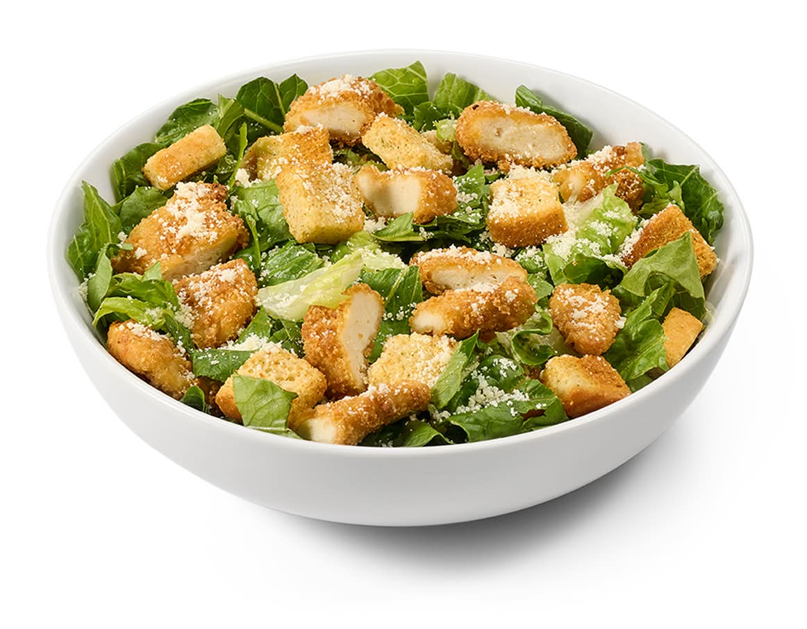 Breaded Chicken Caesar Salad