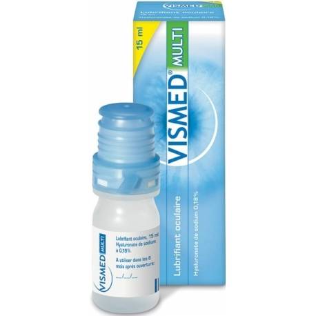 VISMED MULTI 15ml - Lubrifiant Oculaire pour Sécheresse Oculaire Modérée à Sévère