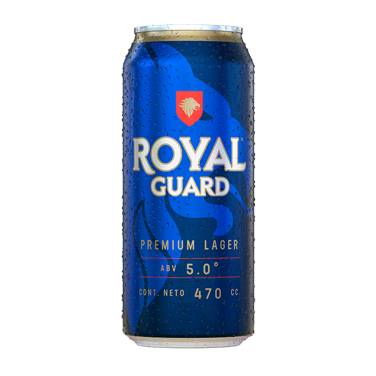Royal guard cerveza lager (lata 470 ml)