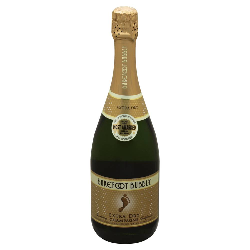 Barefoot Bubbly California Extra Dry Champagne Sparkling Wine (750 ml)