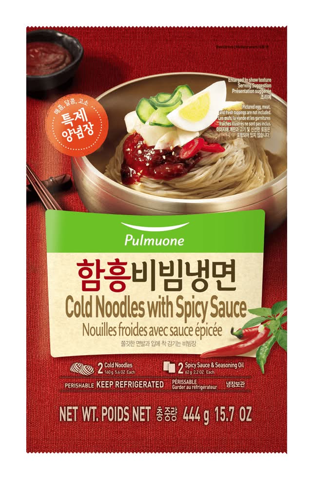 Pulmuone cold noodles with spicy sauce