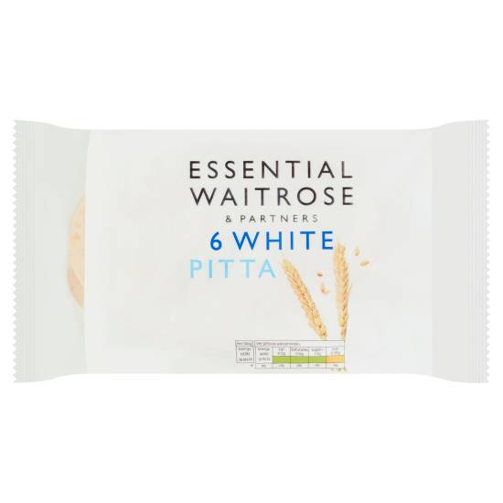 Essential Waitrose & Partners White Pitta (6 pack)
