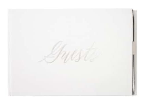 Celebrate It Guest Book & Pen Set, 9" x 6" , White & Silver (2 ct)