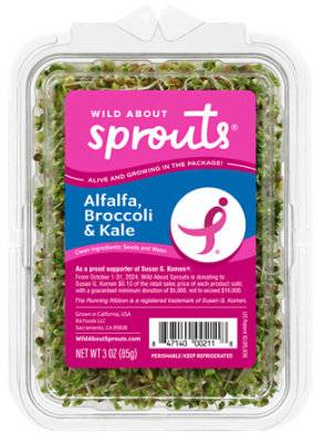 Wild About Sprouts Alfalfa Broccoli & Kale
