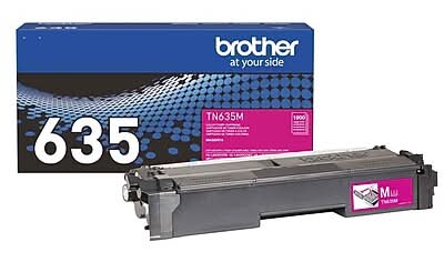 Brother TN635 Standard Yield Magenta Toner Cartridge, Prints Up to 1,800 Pages(TN635M)