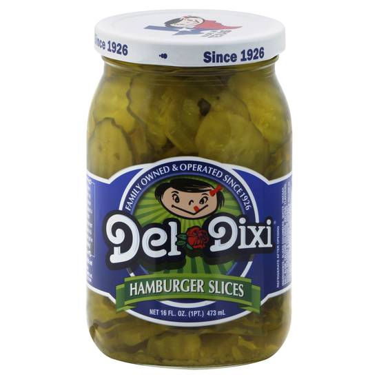 Del Dixi Hamburger Slices Pickles (16 oz)