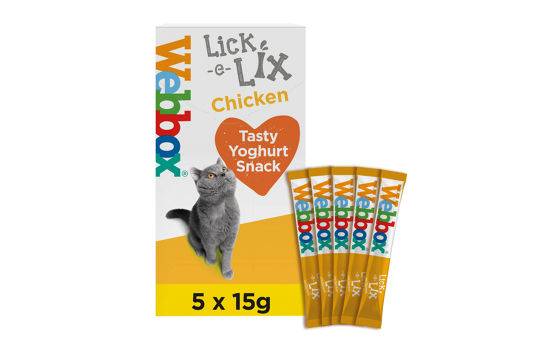 Webbox Lick-e-Lix with Chicken Tasty Yoghurty Treat 5 x 15g
